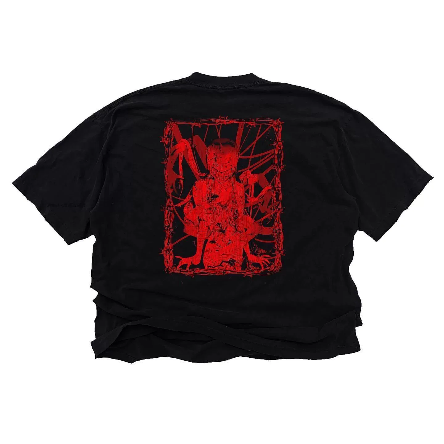 Vintage Y2K Elfen Lied Lucy  Anime Manga Graphic T-Shirt Cotton Men Women Streetwear Tee