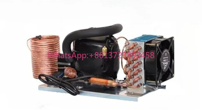 QD52W R134a 220V 130W Mini Compressor Kit | DIY Refrigeration Unit for Custom Chiller & Water Cooling Projects