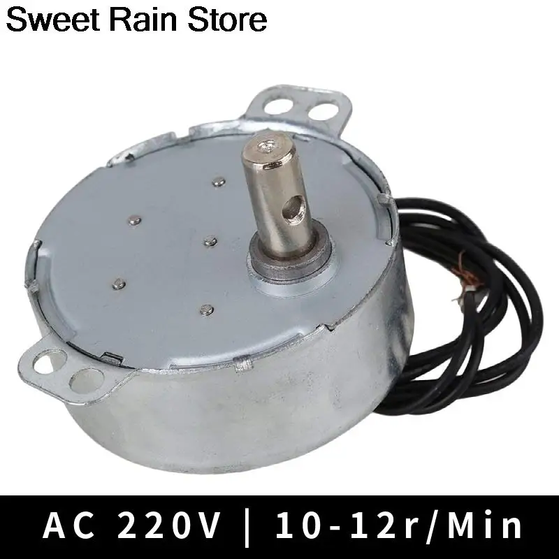 10-12RPM Synchronous Motor AC 220-240V 10-12RPM 50/60Hz 4W CCW/CW TYC-50 7mm Dia Shaft steppermotor