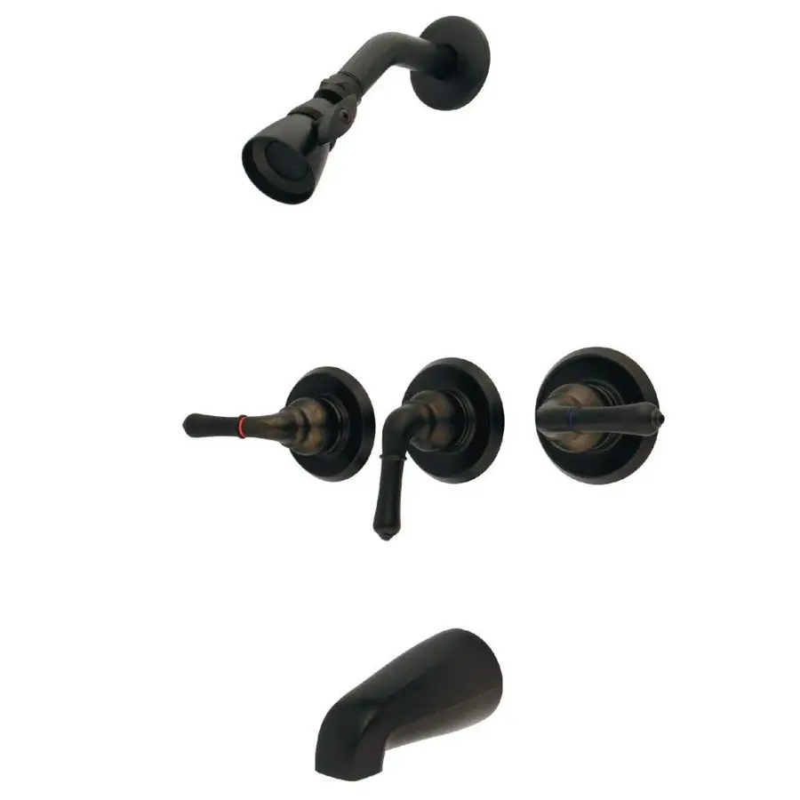 

GKB235 Magellan Tub and Shower Faucet with Three Handles, Oil Rubbed Bronze, 11.68 x 8 x 7.75