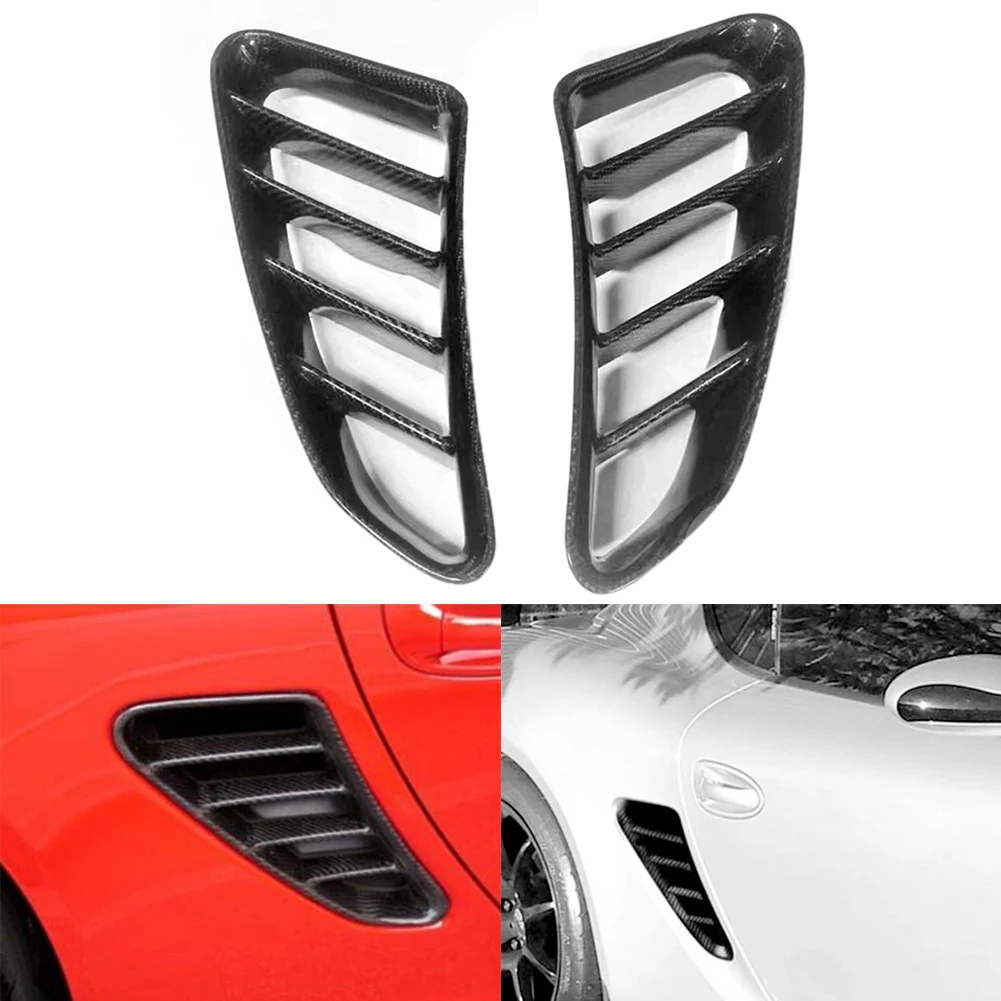 Car Air Intake Trim Carbon Fiber Intake Cover Feature Real Carbon Fiber Material For Boxster 2005-2012 Car Air