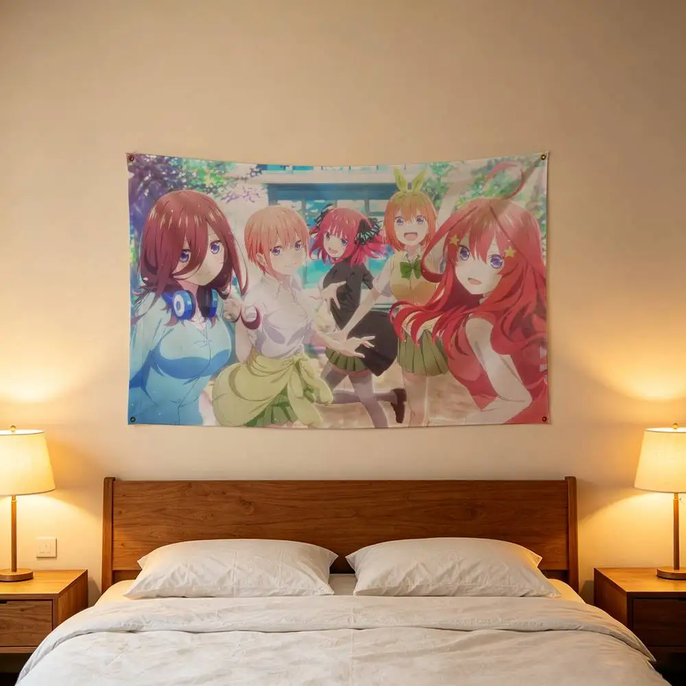 The Q-Quintessential Quintuplets Flag Outdoor Decorations for Bedrooms Home Decor Items Decoration