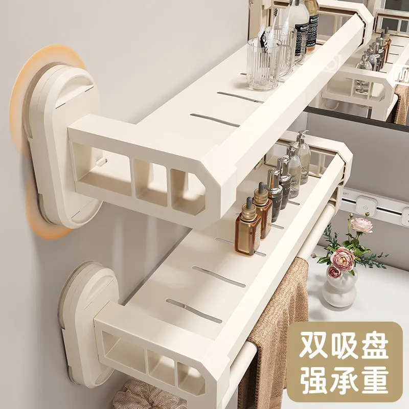 For Suction Cup, Toilet Rack, No Punching, Bathroom Wall Hanging, Wall Bathroom, Toilet, Toilet Storage Rack
