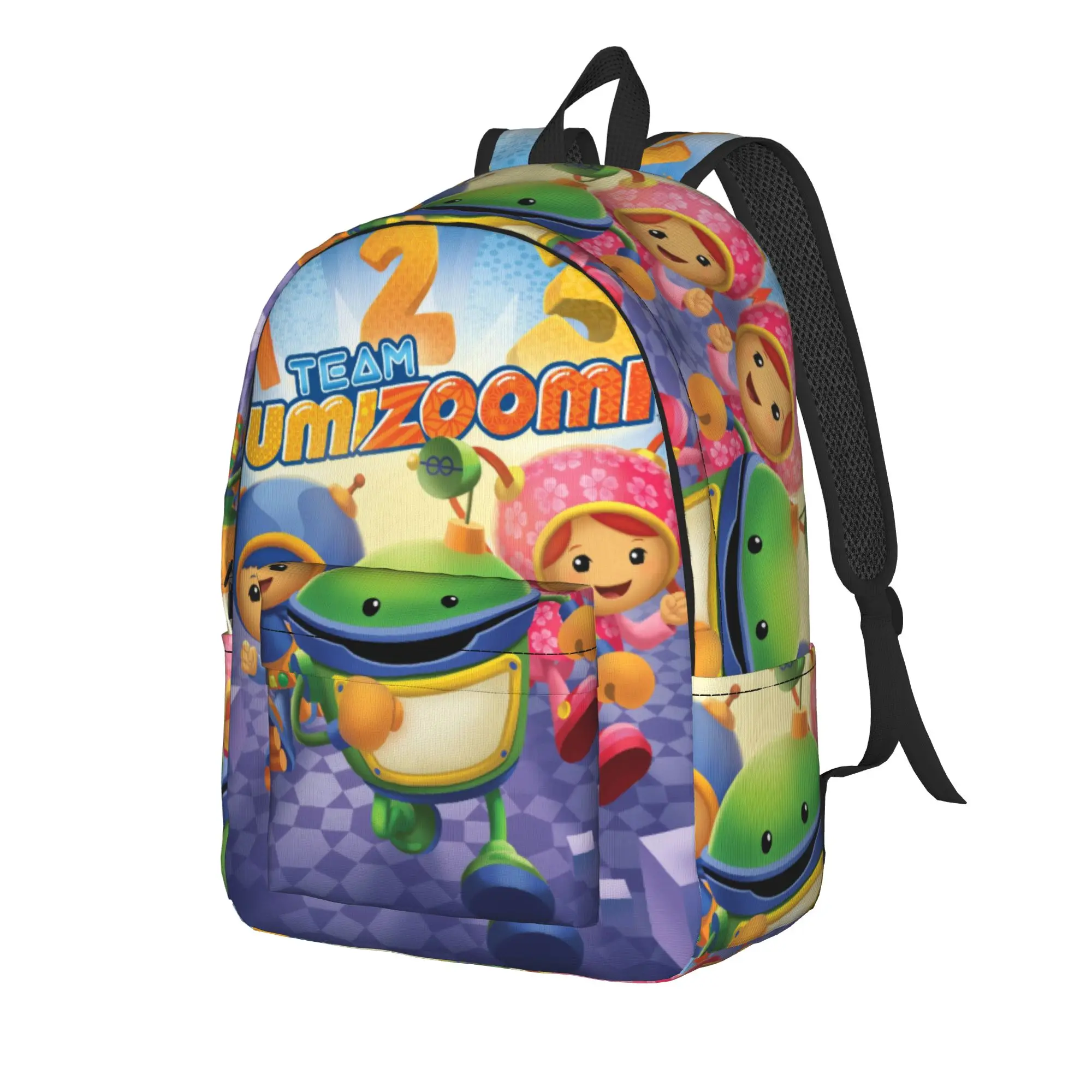 Bright Number Team Umizoomi Backpack  College Backpacks Women Custom Pattern School Bags Kawaii Rucksack