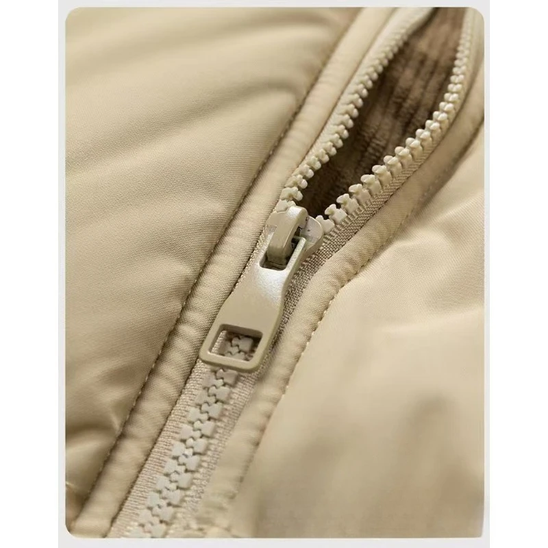 Thick Padded Jackets Warm High Quality Loose Clothing Tide  Autumn  Winter Bright Face Short Cotton Padded Jacket Coat Men's New