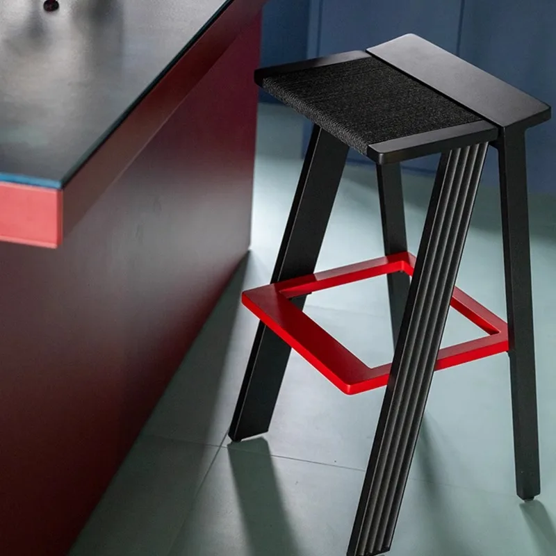 

Shimadai metal stool outdoor bar chair high-footed small apartment household high-footed stool