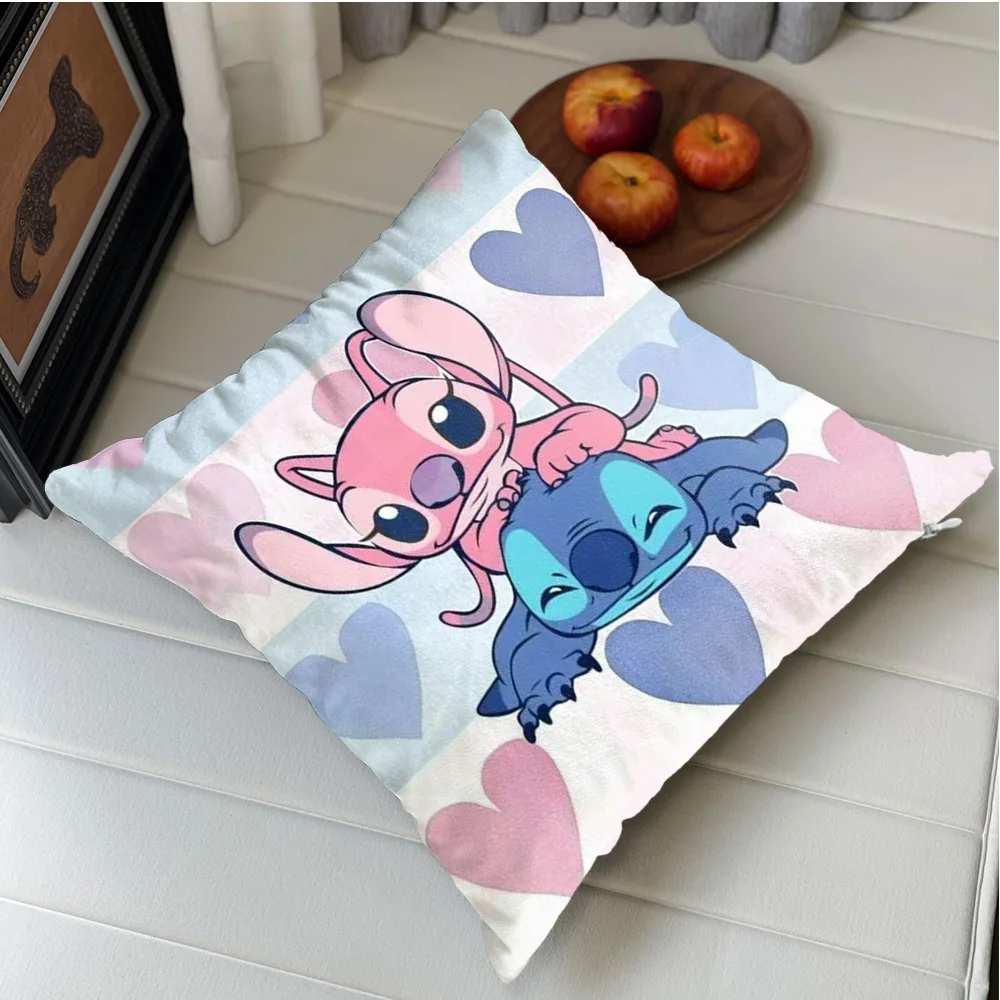 

Kawaii S-Stitches Декоративная наволочка Декор 40x40 Чехлы для подушек 40*40 Рождественские принадлежности Подушки Украшение гостиной