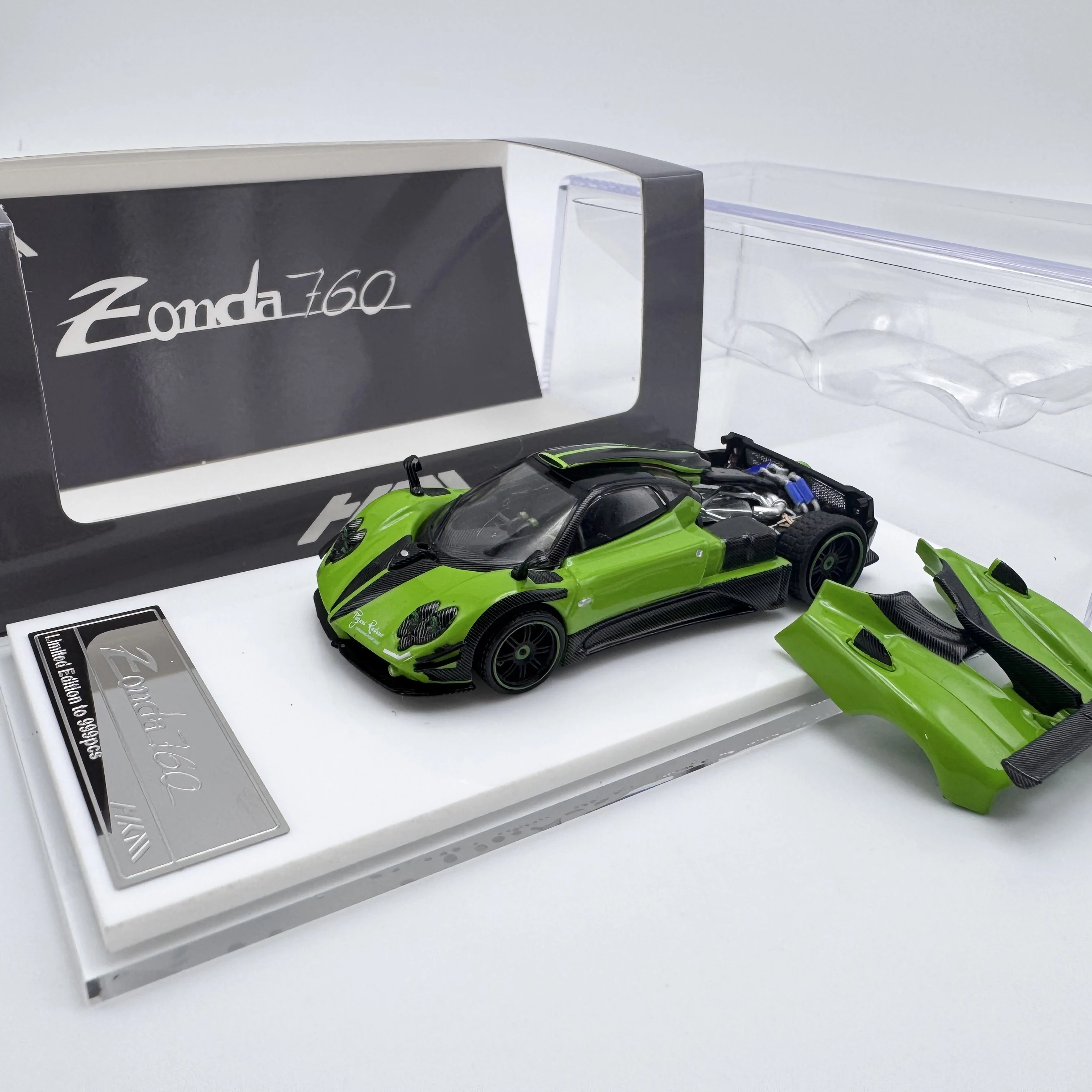 

HKM 1:64 Zonda 760 LH Green Alloy Car Model