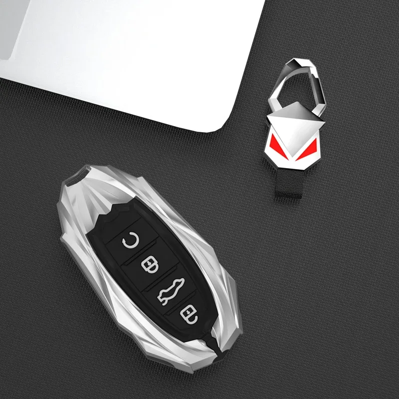 

Key Case Cover For Chery Tiggo 8 PRO 7 PRO MAX OMODA C5 Zinc Alloy+Silica Gei ​Key Remote Fob Holder Car Accessories