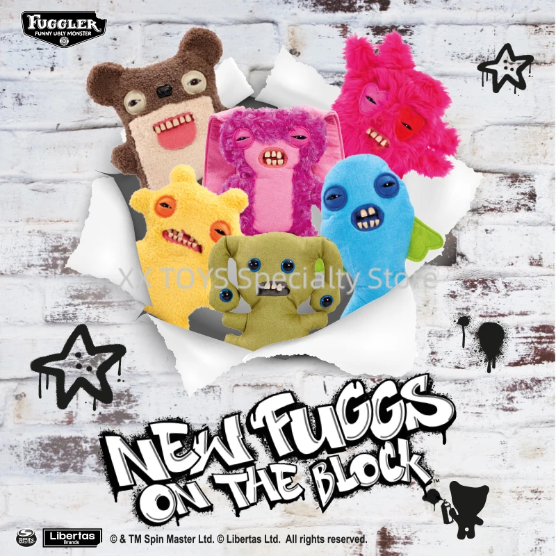 Fuggler Funny Ugly Monster New Fuggs on the Block Lord Long Ears Hedge Grog Ugly Plush Soft Toys Ugly Stuffed Animal Plush Toys