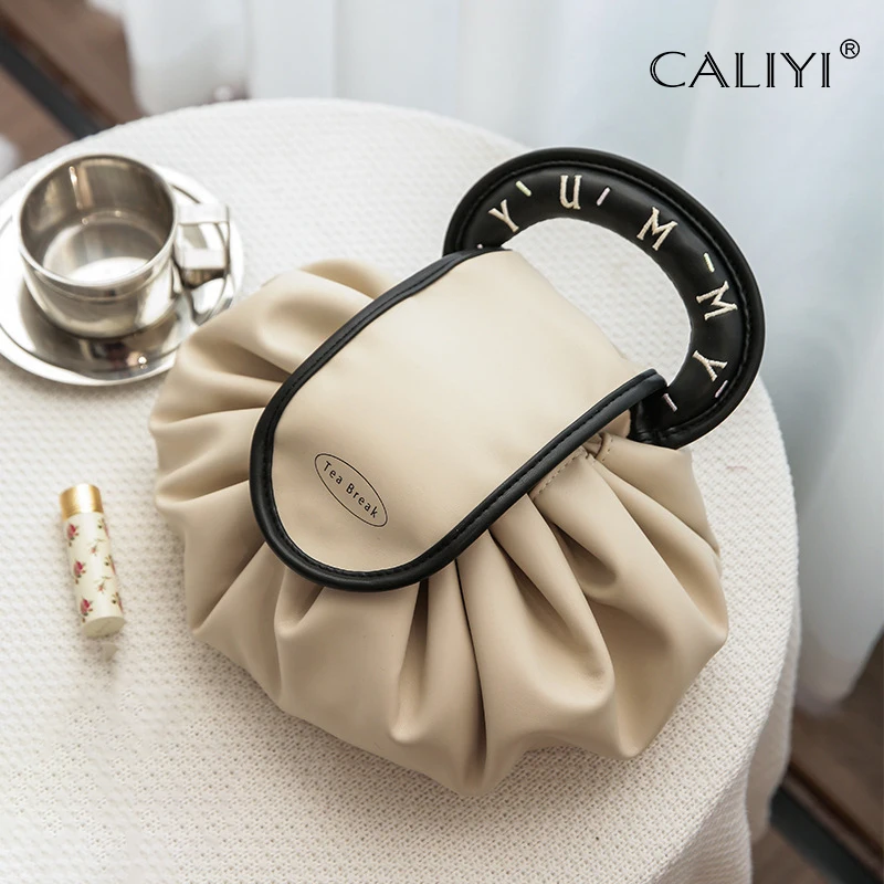 Lazy Cosmetic Bag Waterproof Makeup Tools Make up Brushes Toiletries Storage Bag for Outdoor Makeup Travel Essentials