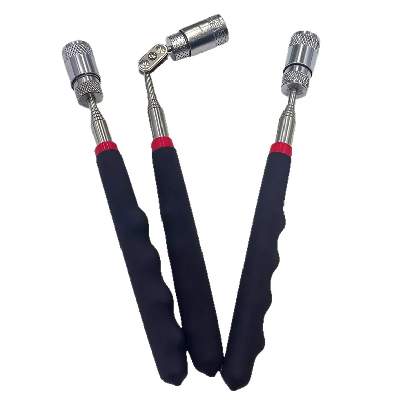 Alat Penjepit Magnetik Retraktil dengan Lampu, Cocok untuk Perbaikan Otomotif dan Perawatan Mekanik, Alat Bantu Perbaikan