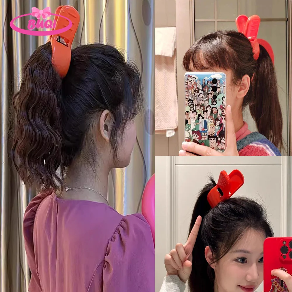 BUQI Kari-gurashi no Arietty Hair Same Hairstyle Claw Clip With Hair Ponytail Yukashita no kobito-tachi Cosplay Hair For Women