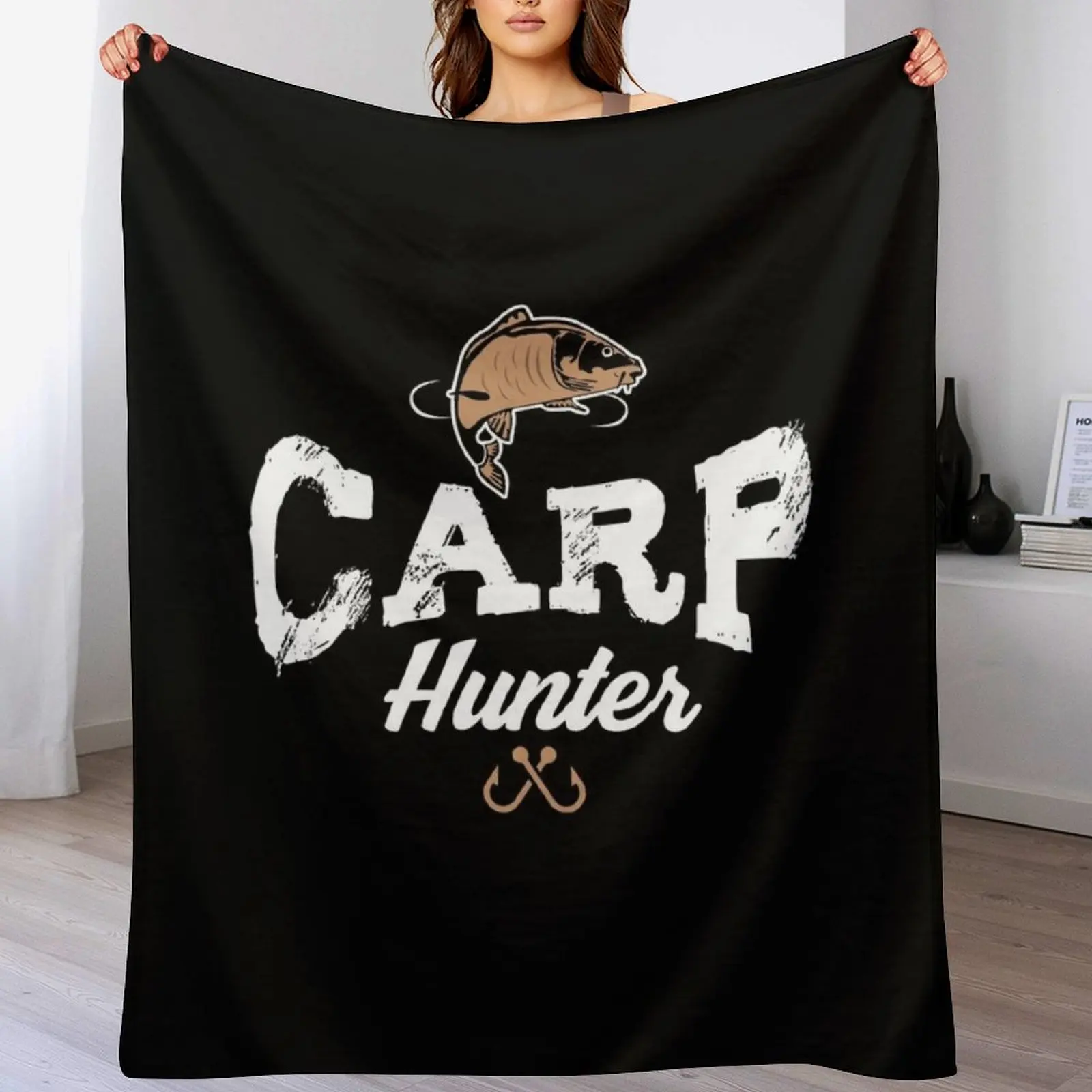 Carp hunter fisherman Throw Blanket Blankets For Sofas blankets and throws For Baby decorative Blankets