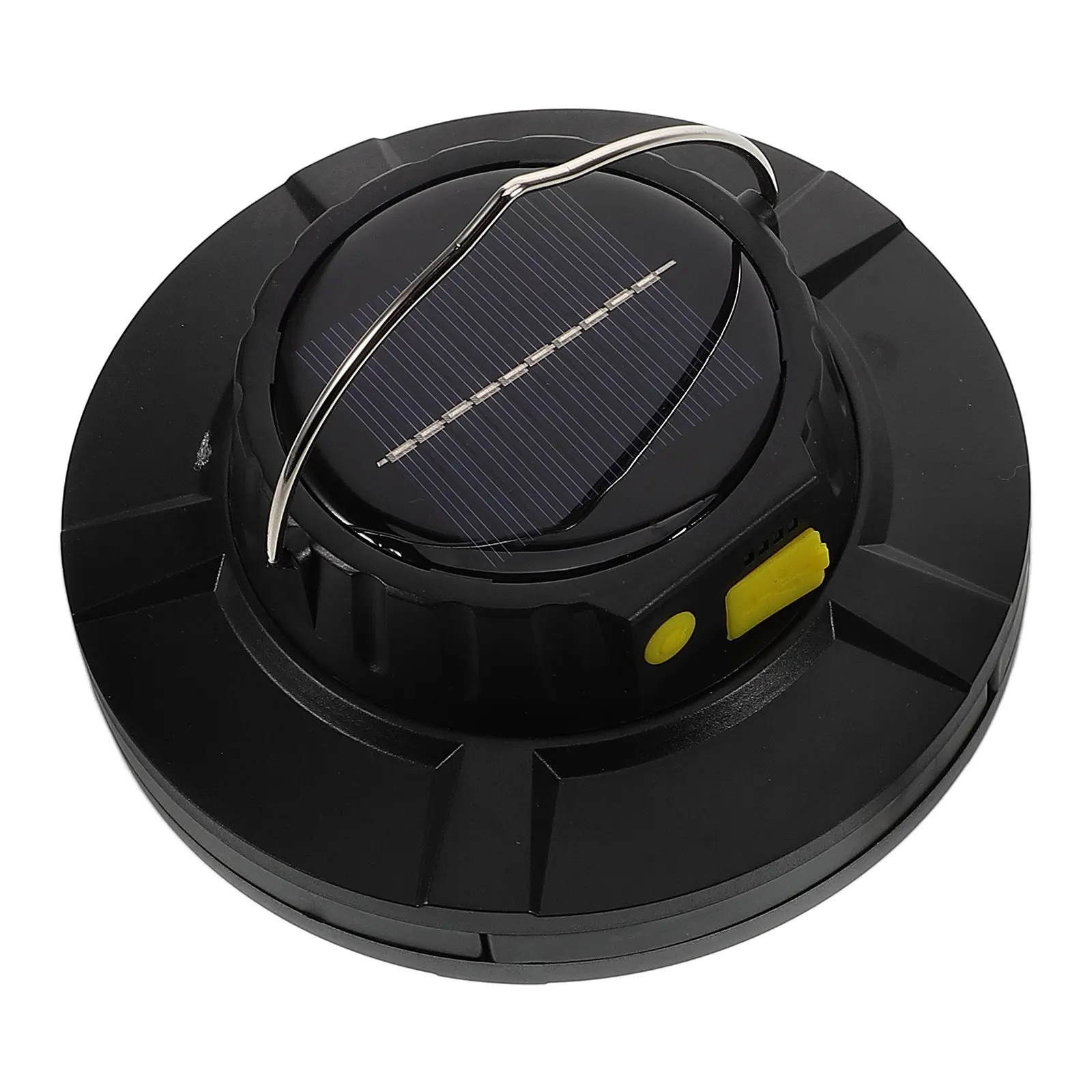 Emergency Solar Camping Lantern 2000mAh USB Rechargeable Rotating Bright Portable Light for Tent RV Outdoor