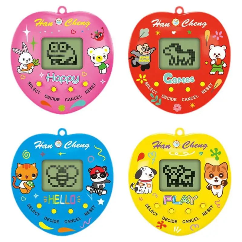 Virtual Pet Machine 168 Pets Nostalgic Virtual Digital Pet Keychain Mini Machine Keychain Twist Egg Toy Machine Virtual Gifts