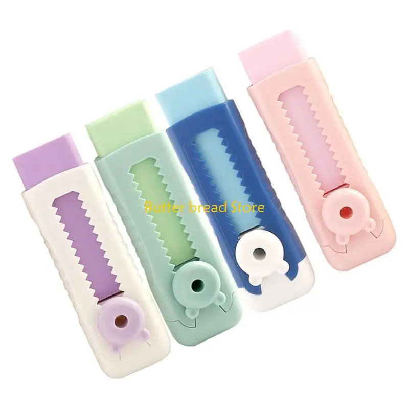 حزمة W89C من 4 ممحاة قلم رصاص قابلة للسحب محو فنون محو سهلة محو محوها