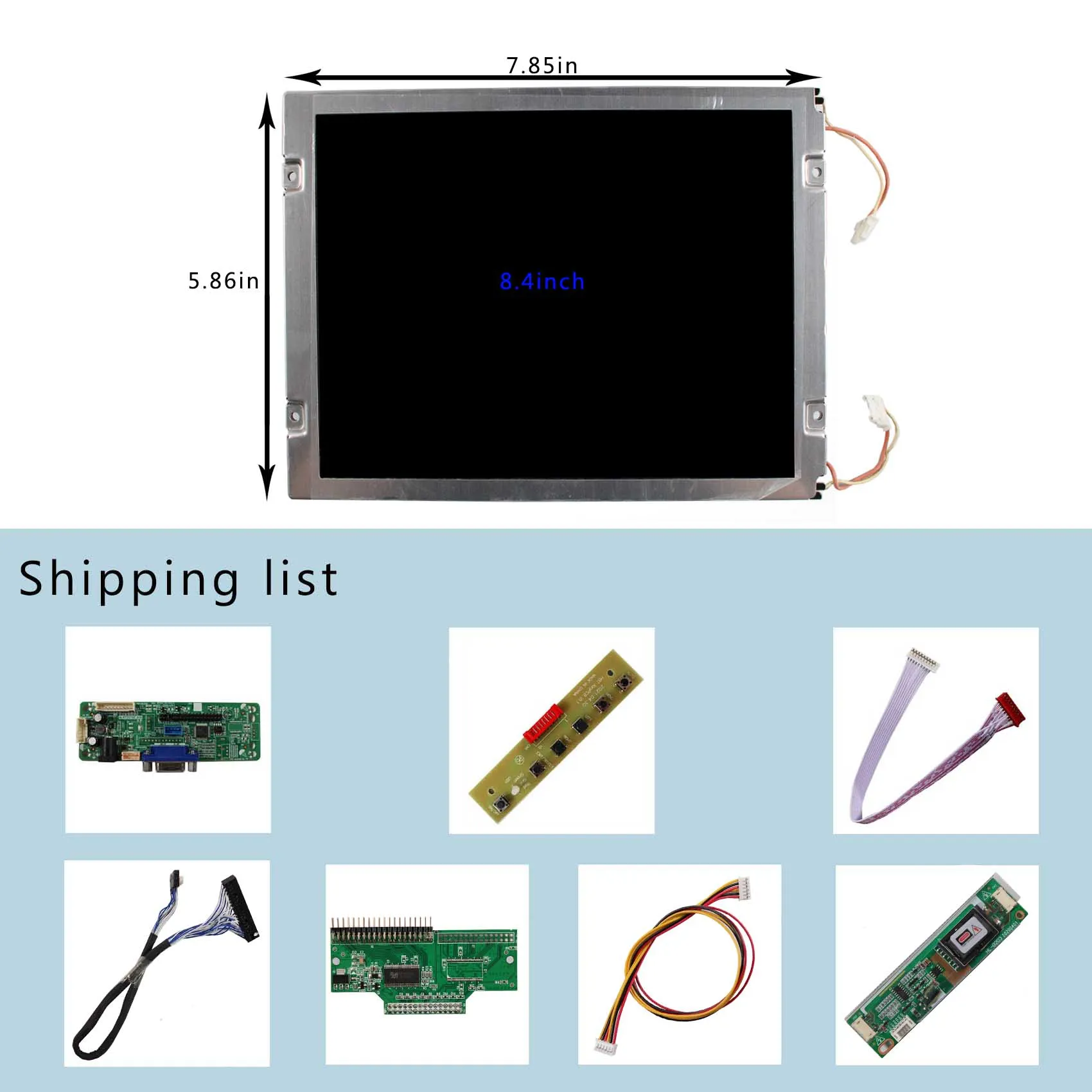 VGA LCD Controller Board RT2270C With 8.4" AA084VC03 640x480 LCD Screen