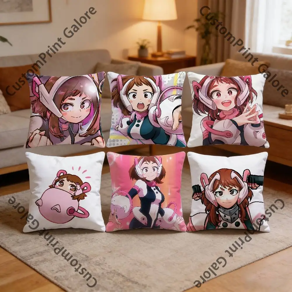 

Chibi U-UrarakaS Square Throw Pillow Cover Multiple Sizes Soft for Sofa Bedroom Living Room Home Decorative