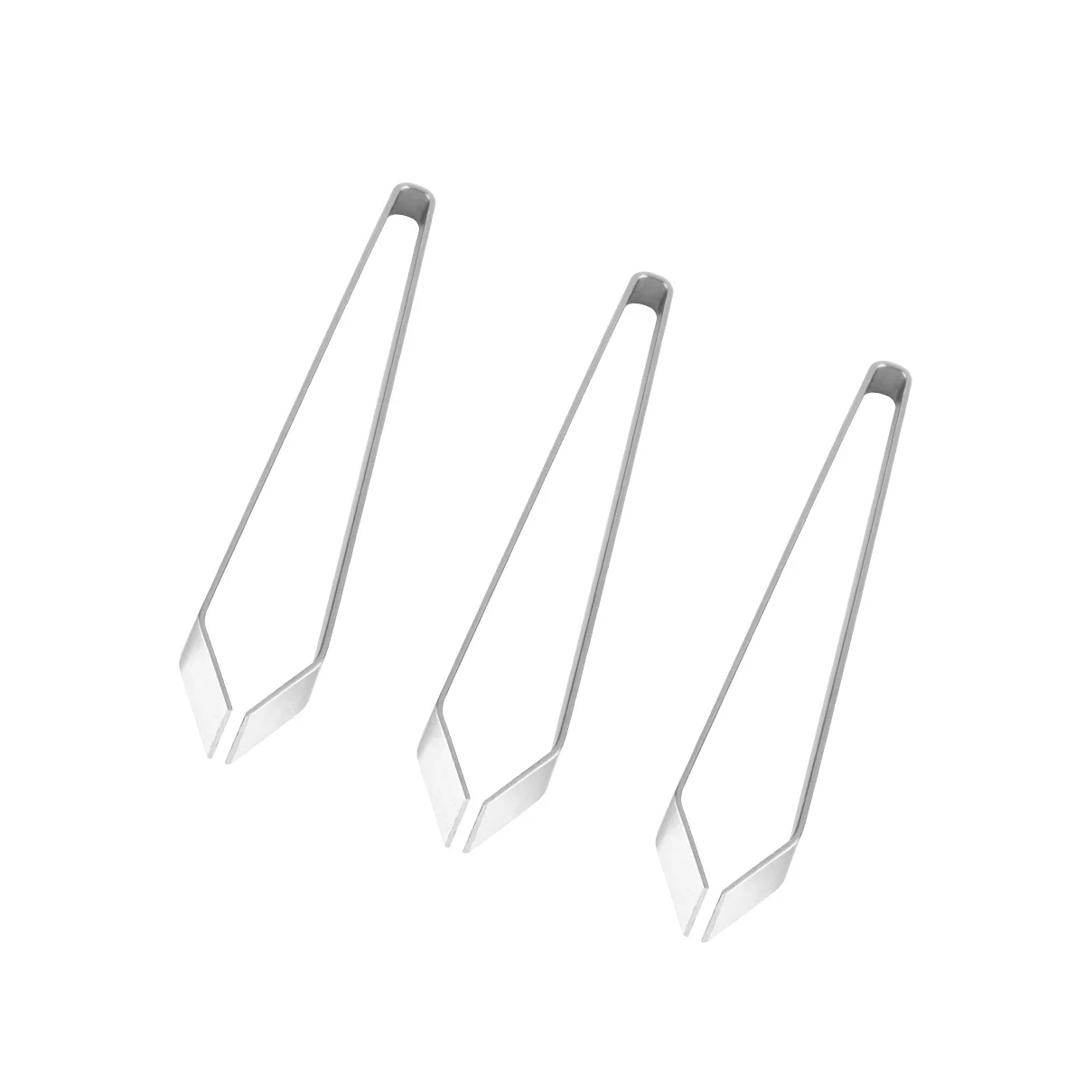 

3Pcs Fish Bone Tweezers Stainless Steel Precision Tips Ergonomic Design for Removal Kitchen Tool for Home Restaurant