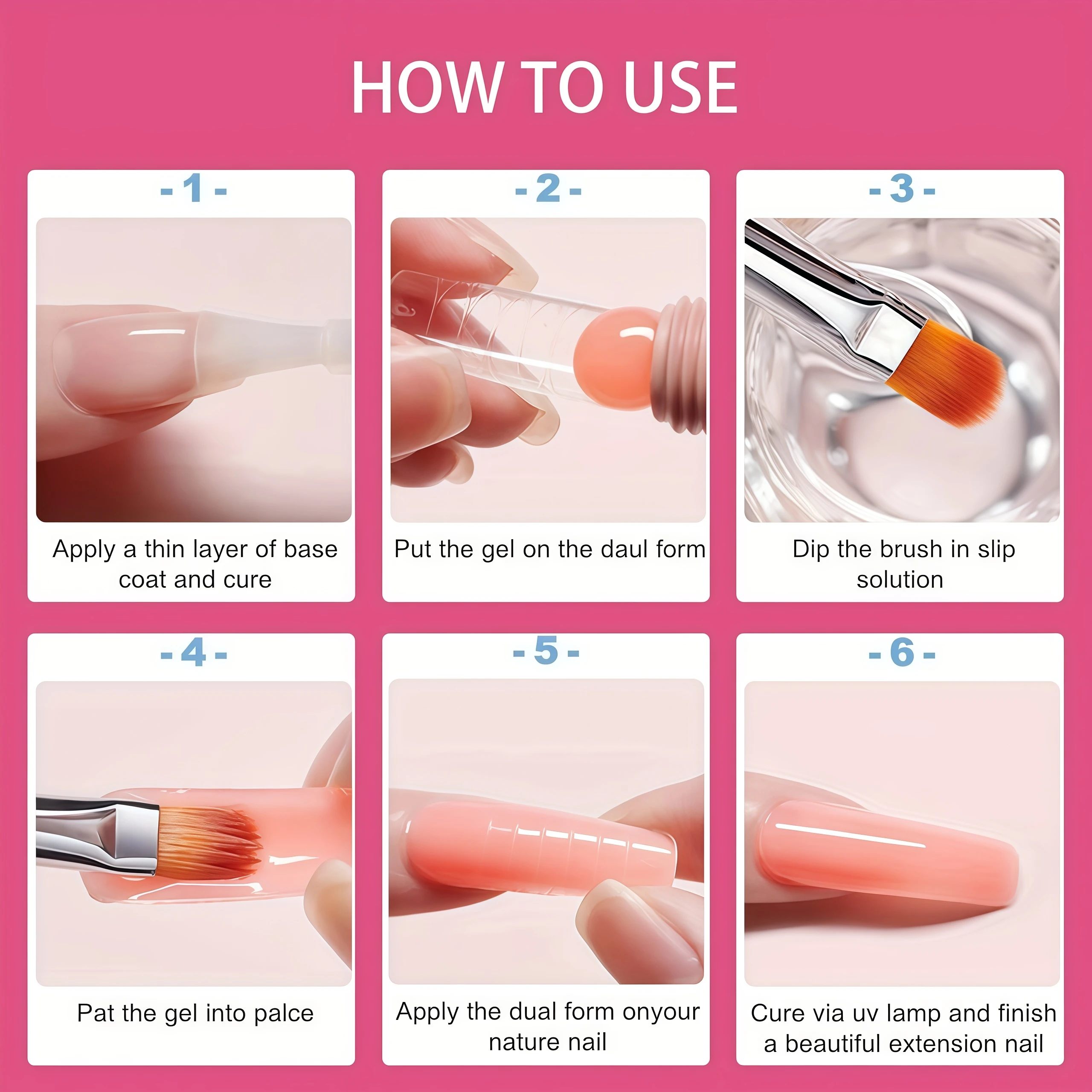 2in 1 Gel Cleanser for Nails & Polish Remover, Professional Slip Solution for Poly Gel Nails for & LED Gel, Anti-Stick Formula, 썸네일 6