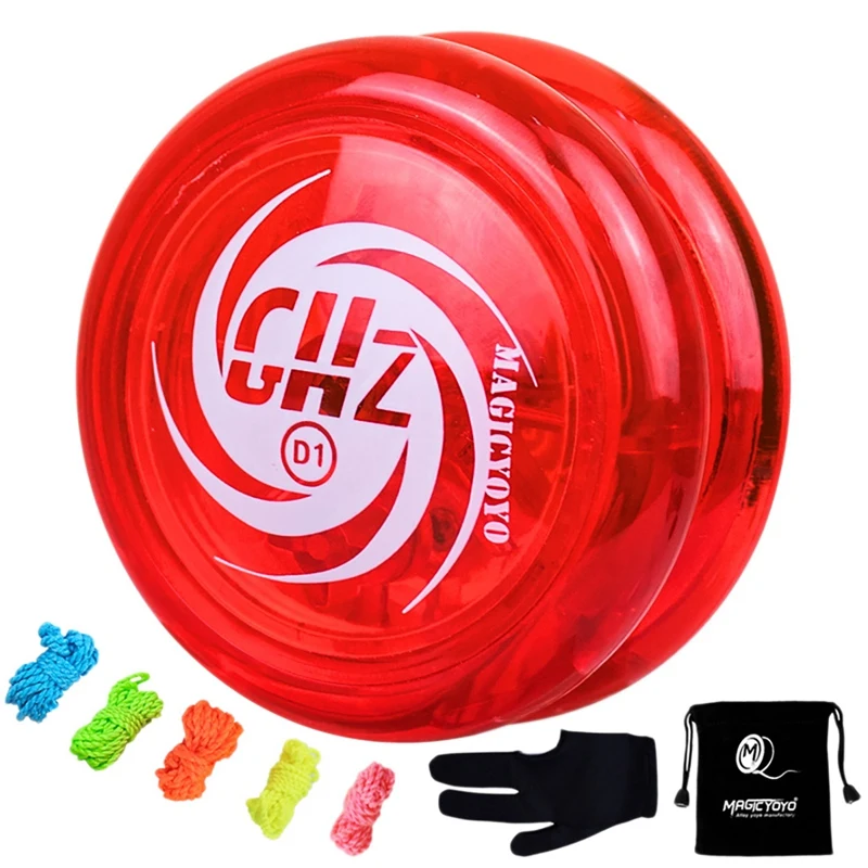 MAGICYOYO Responsive Yoyo D1 GHZ, Professional Looping Yoyos For Kids Beginner With Yoyo Strings+Gloves+Yoyo Bags