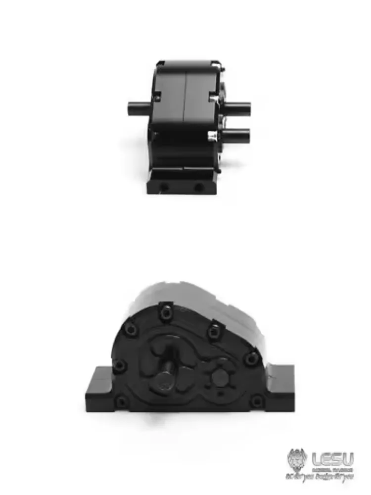 LESU Model RC Parts Metal Transfer Case For RC 1/14 Tractor Dumper Truck DIY Model Car Tamiya TH02238 Truck DIY Accessory Toy