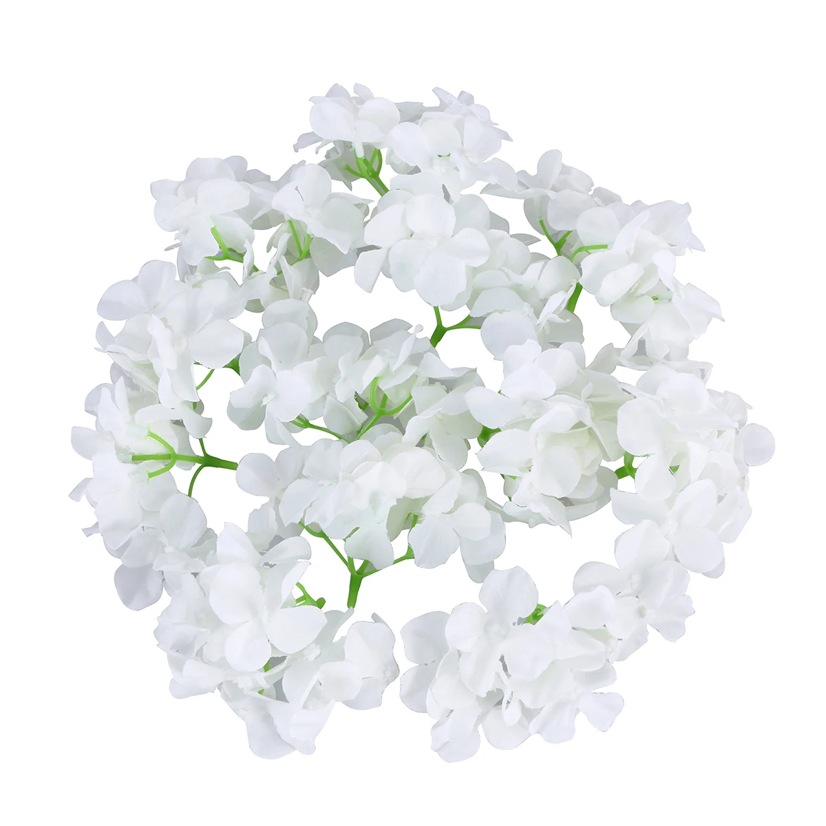 

20pcs Artificial Hydrangea Flowers White 10X8Cm Realistic Silk Blossoms For Wedding Home Party Decoration Craft Headbands Album