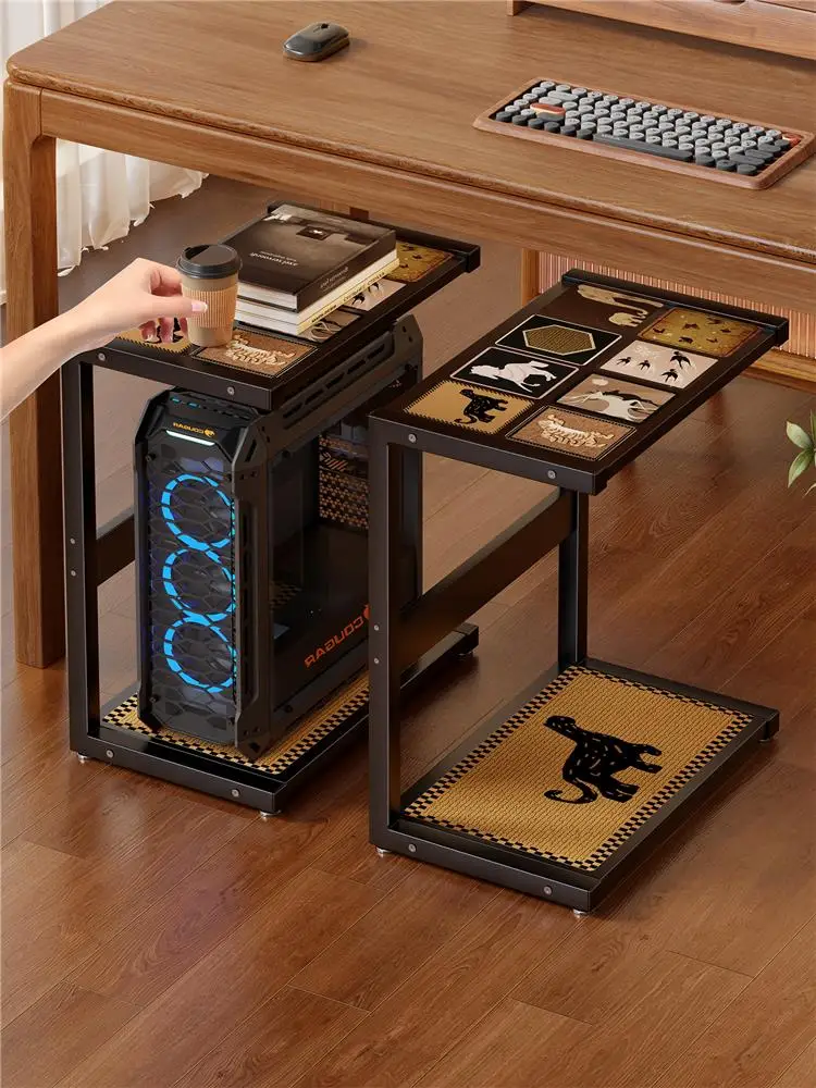 desktop-cuter-main-host-case-braet-office-desk-underneath-moveable-box-base-storage-ra-stationery-cart-metal-material