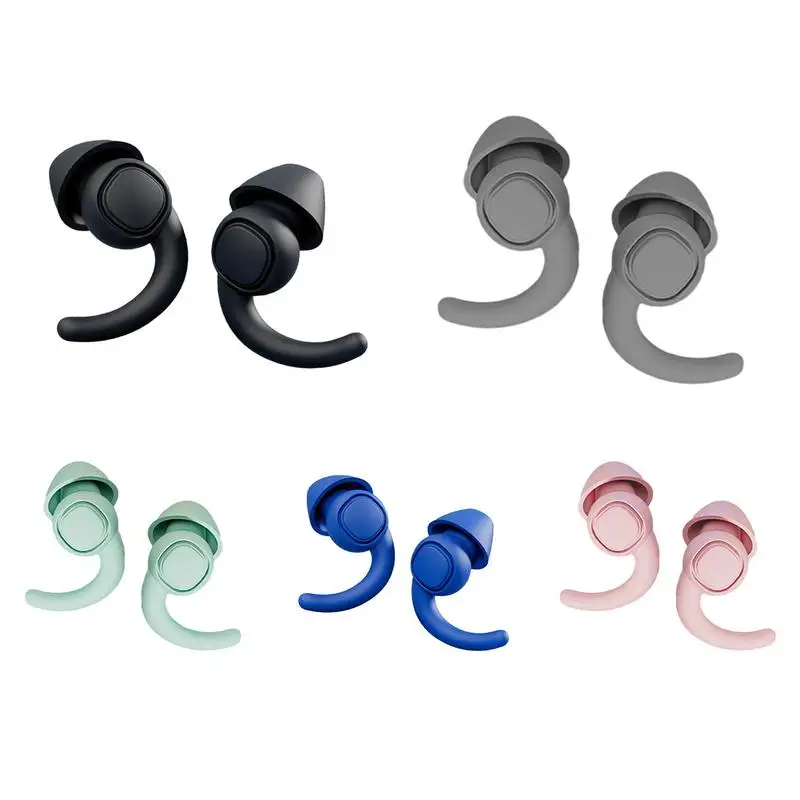 Защита слуха, затычки для ушей, многоразовые затычки для ушей, затычки для ушей с мини-коробкой для хранения, Защита слуха от храпа и работы