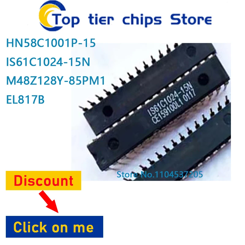1PCS~10PCS/LOT  HN58C1001P-15 IS61C1024-15N M48Z128Y-85PM1 EL817B DIP32 EL817B	DIP4 100% NEW