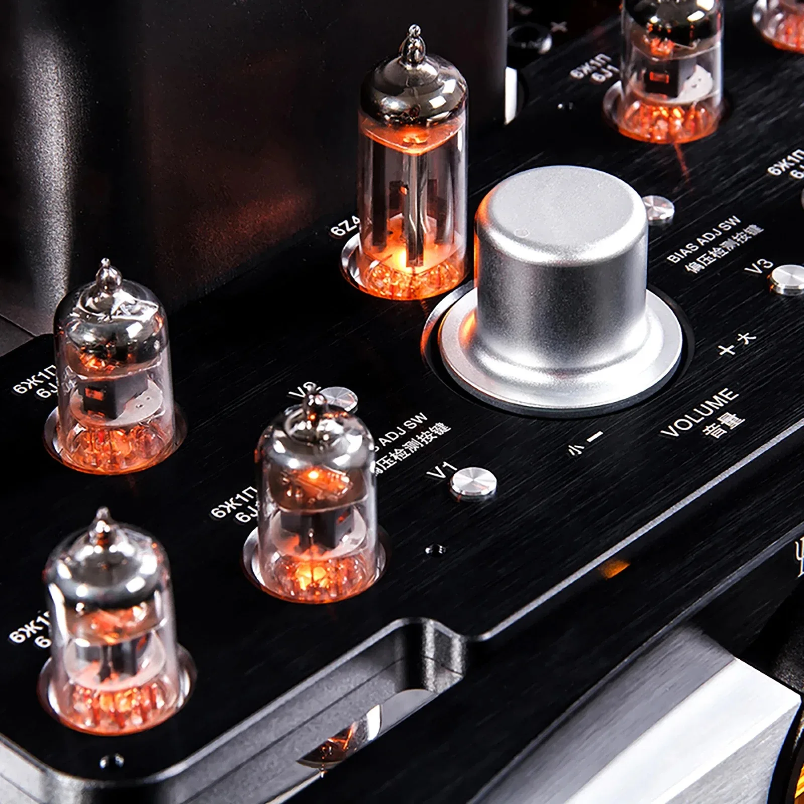 YAQIN MS-20B Bladder Machine EL34 Tube Bluetooth Power Amplifier 40W*2 Fever HiFi Combined Push-pull Home Speaker Tube Amplifier