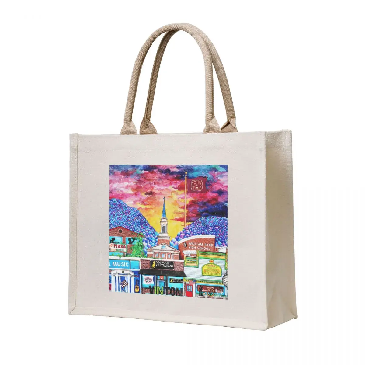 

Vinton, VA Tote Bag reusable shopping bag custom fabric bag tote women tote men's