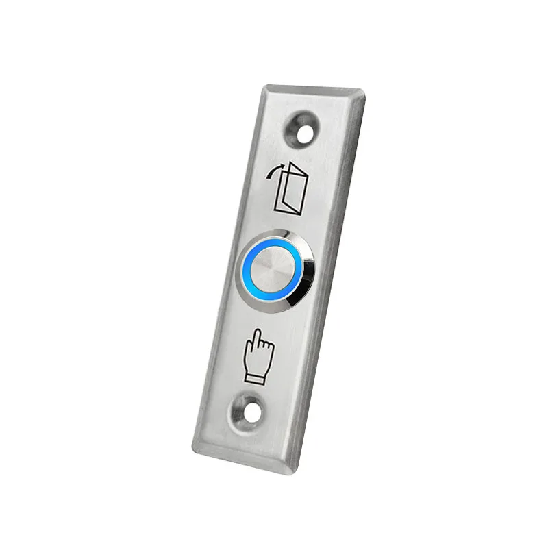 28*91mm S28 Rectangle Stainless Steel Exit Push Release Button Switch For Door Access Control