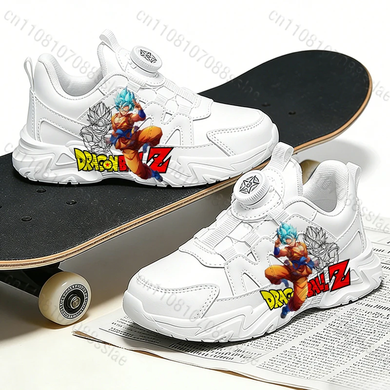 

Легкие износостойкие кроссовки для бега с рисунком аниме Dragon Ball для детей, мальчиков, подростков, студентов, легко надеваемые, в подарок