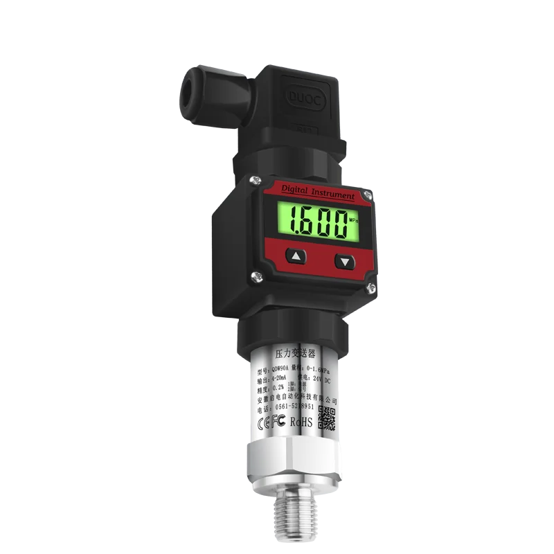 Imagem -03 - Transmissor de Pressão Sensor com Display Lcd Transdutor de Pressão Opcional Splay g1 24v 420ma 02 0600bar