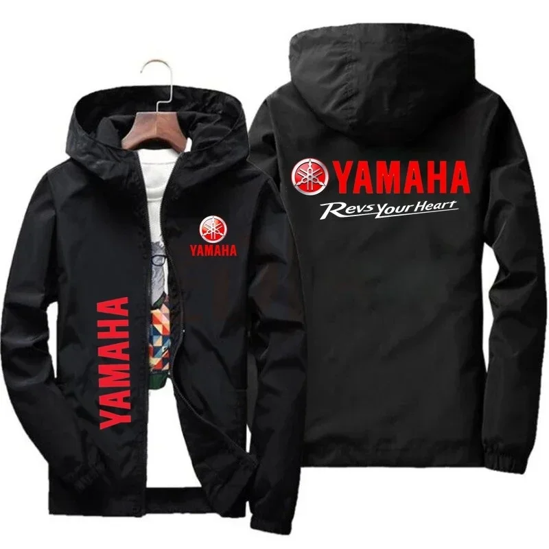 Yamaha Men's Off-Road Motorcycle Windproof Hoodie Jacket 2026 Fashion Pilot Uniform Thin Outerwear for Men