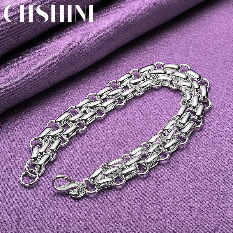 CHSHINE 925 Sterling Silver Exquisite Charm Chain Bracelet Fashion Party For Women Jewelry Valentine's Gift