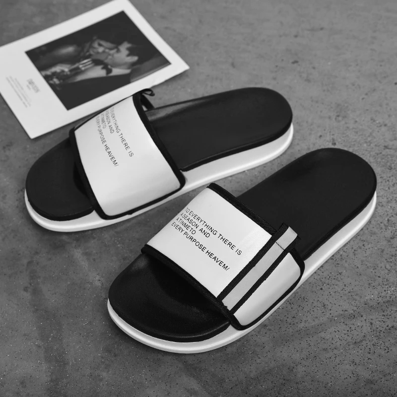 

2025 новые модные мужские летние тапочки, противоскользящие тапочки, уличные пляжные шлепанцы для мужчин, домашняя удобная обувь для отдыха