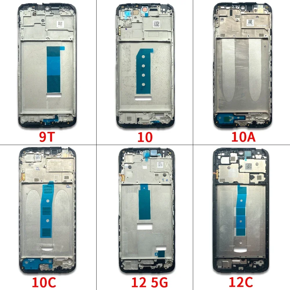 NEW Front Housing LCD Frame Shell Screen Bezel Holder Replace For Xioami Redmi 10 10A 10C 7 7A 8 8A 9 9A 9C 9T 12 12C 4G 5G 13C