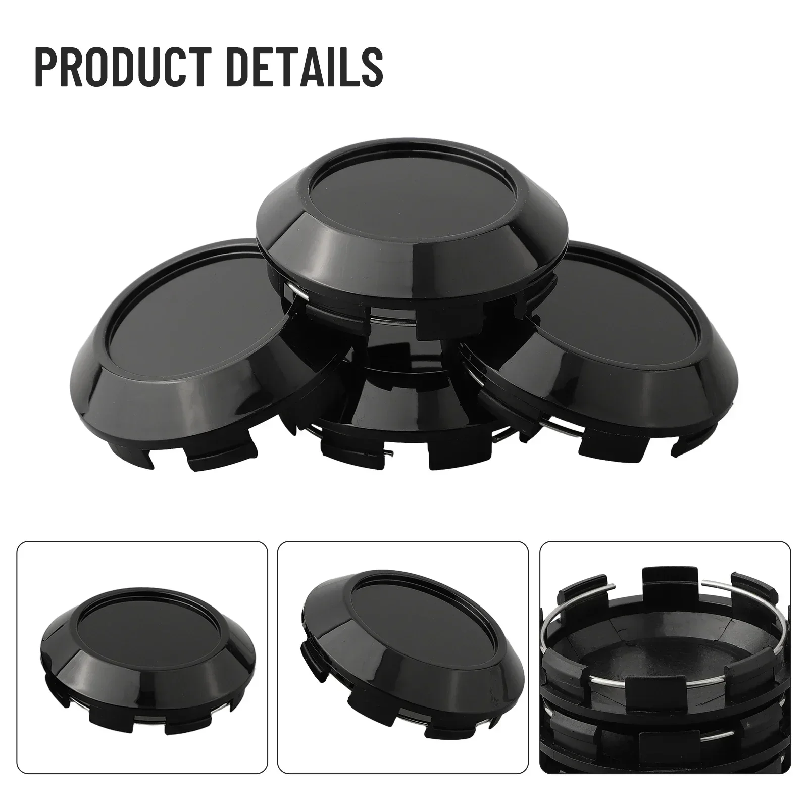 4Pcs Wheel Center Cap 76MM/72MM ID Hub Center Decorative Covers For Advan Racing RZ DF Tire Rim Auto Tire Parts