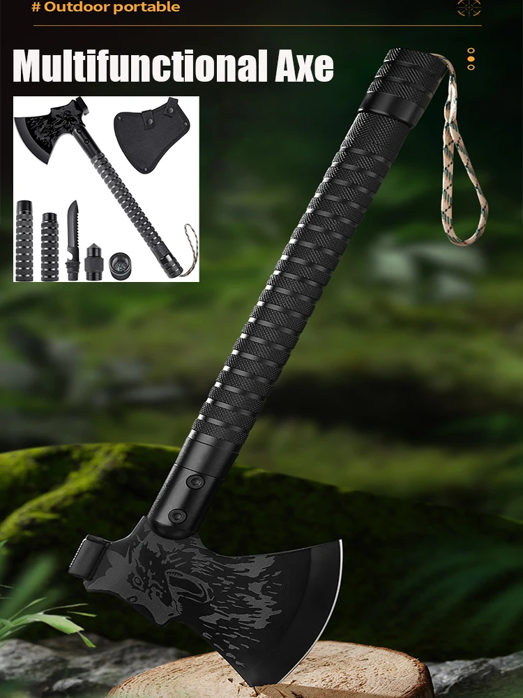 Foldable Tactical Axe Tomahawk Army Outdoor Hunting Camping Survival Machete Axes Portable Tomahawk Camping Hatchet Tool Kit