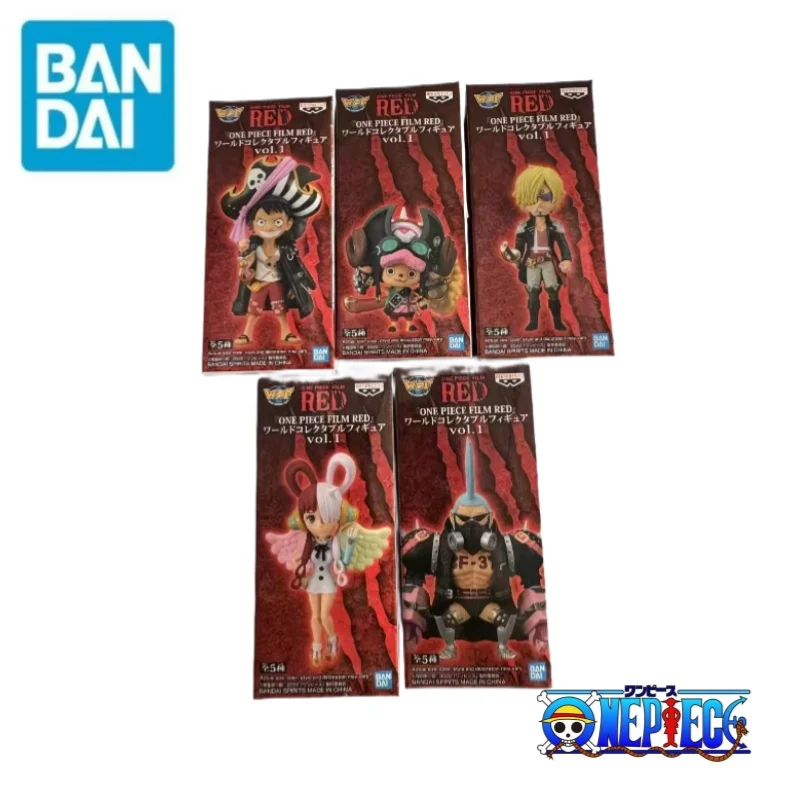 

In Stock Original Bandai Banpresto One Piece Holiday Gifts 100% Genuine Filme Vermelho Vol 1 Figurine Model Statue Ornaments