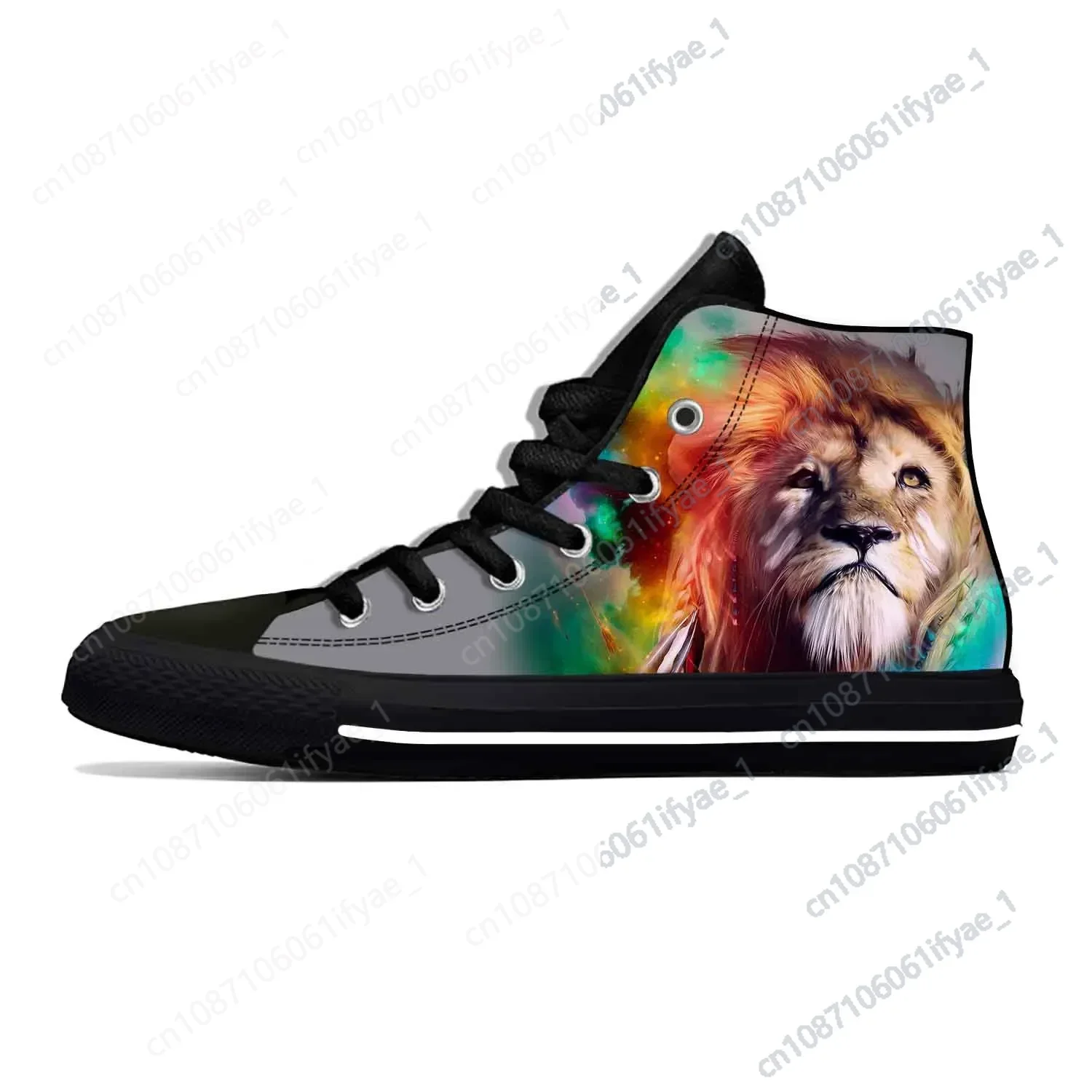 

Cool Manga Rock Galaxy Lion Animal Hot Casual Shoes High Top Lightweight Men Women Latest Sneakers Summer Classic Board Shoes