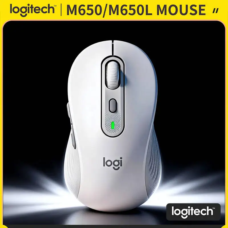 

Logitech M650/M650L Ergonomic Mouse - Soft Thumb Area, 400-4000 DPI Adjustable, Multi-OS Support, 24-Month Battery