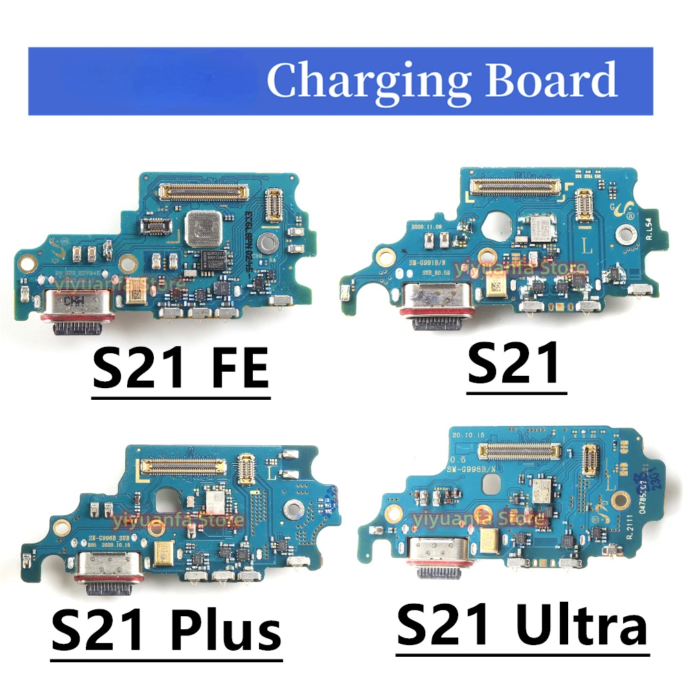 Type-C USB Charging Connector Board Port Dock Flex Cable For Samsung S21 Plus Ultra G991B G991U G991N G996B G998U G998B G998N