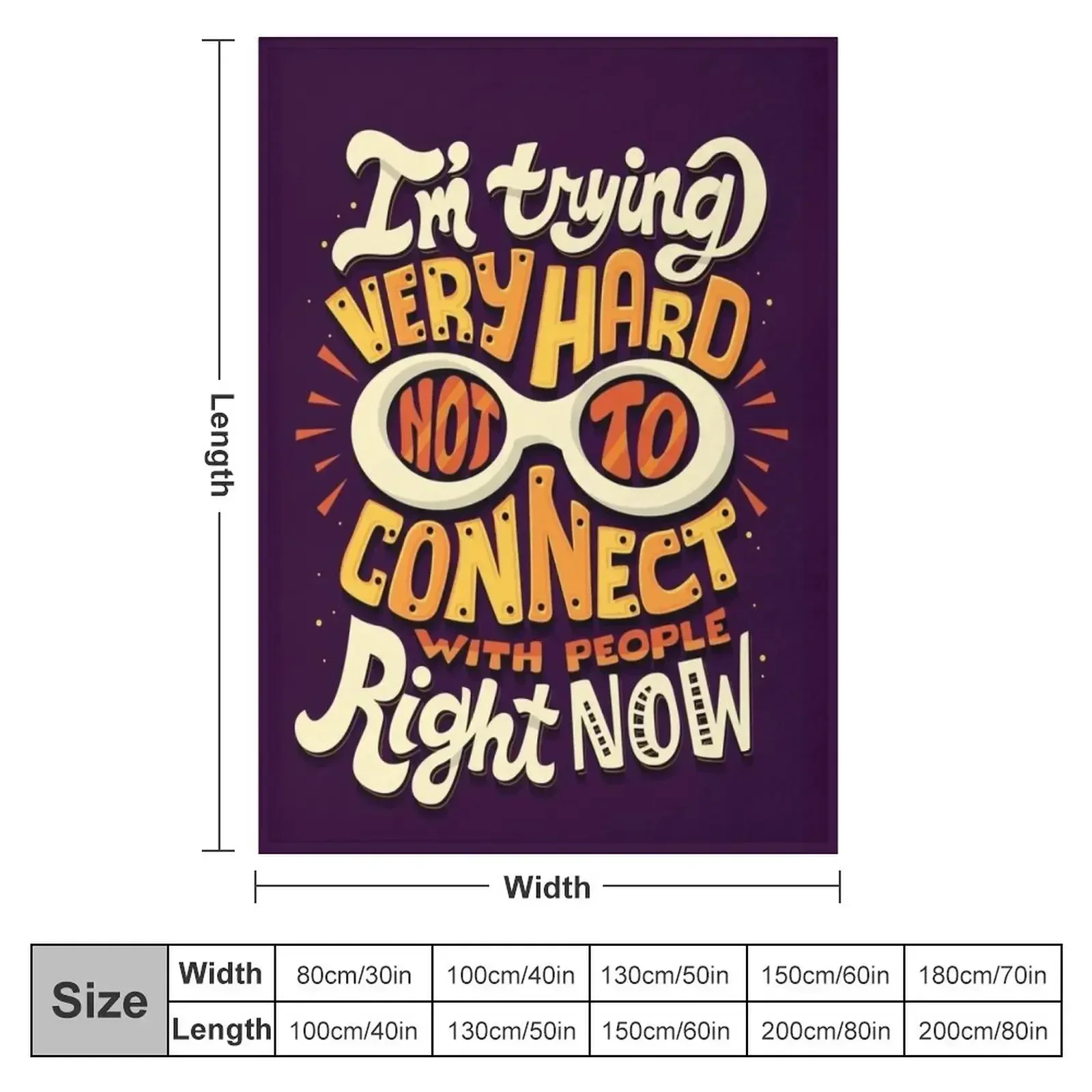 Not to connect with people Throw Blanket couch cozy soft plush fuzzy picnic outdoor blanket