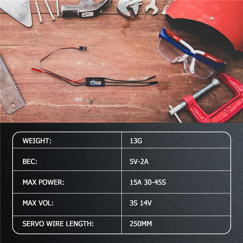 ESC senza spazzole con regolatore di velocità del motore ESC eccellente per aereo RC con UBEC