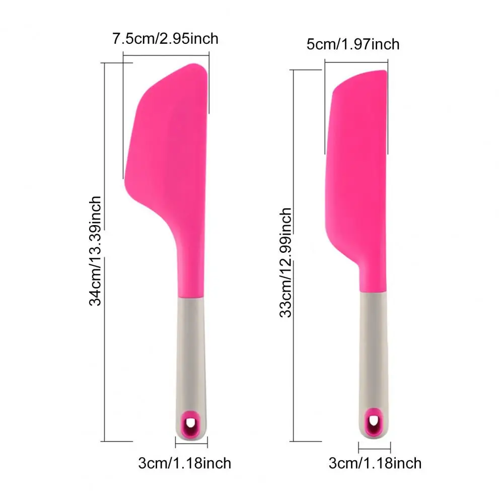 Butter Spatula Silicone Cake Spatula Ergonomic Handle Flexible Blade Heat-Resistant Baking Tool For Spreading Scraping Leveling