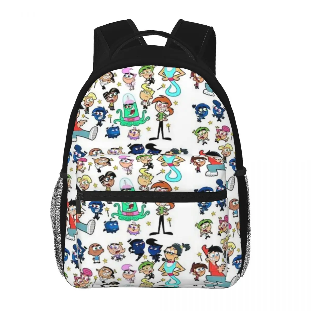 Mochila impermeável para meninas e meninos, justo padrão, nova moda, alta capacidade, na moda, saco de livro escolar, 16 Polegada